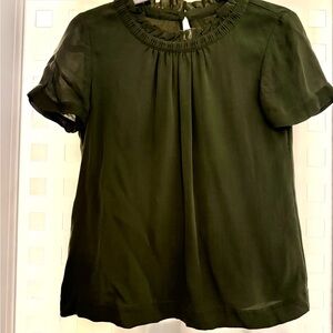 J Crew Elegant Olive Green Women's Top